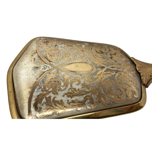 Antique Vintage Gold Hair Brush & Mirror Gilded Age AS IS - Picture 8 of 8